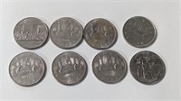 8 Canada $1.00 Coins