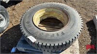 Firestone  Tire on Rim 11Rx24.5