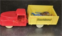 Vintage renwal plastic dump truck