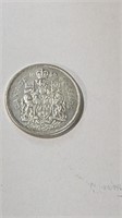1966 Canada 50 Cent Silver Coin