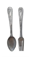 Kitchen Decor Large Metal Spoon Fork 36"