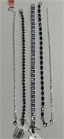 5 New 925 Bracelets D’Joy 7” 4.4 Grams
