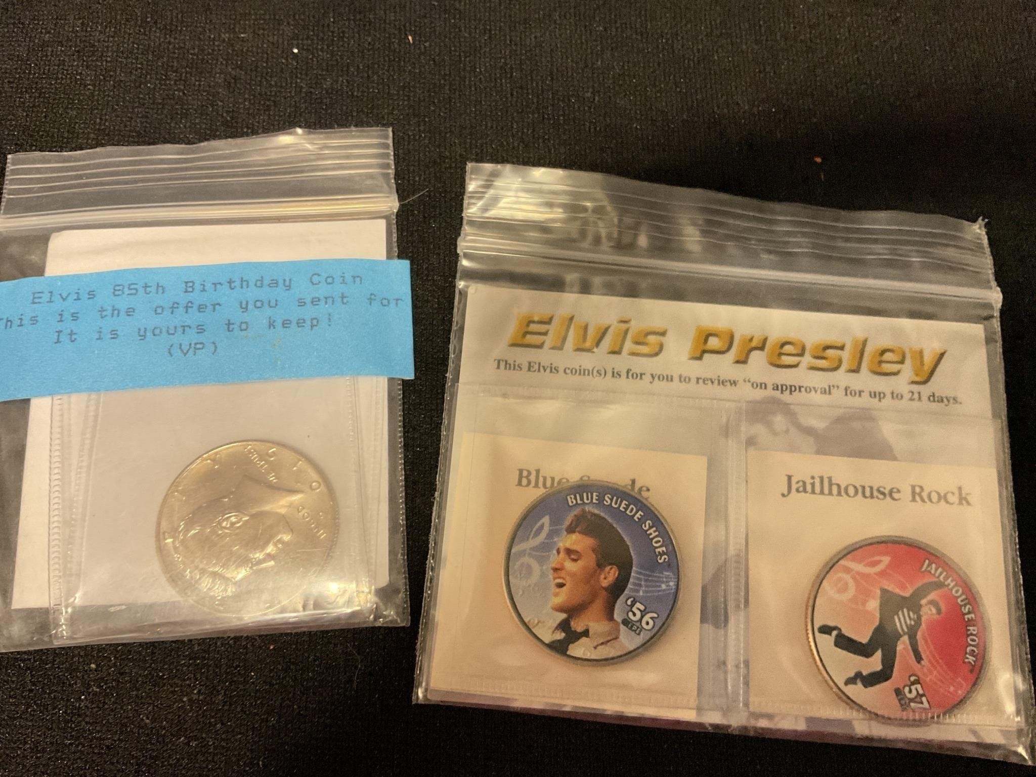 Elvis coins ( Kennedy half dollar)