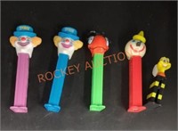 Vintage pez dispensers (Jack in the box, clown,