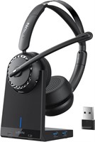 $80  LEVN Headset, Bluetooth 5.2, 65Hrs Time