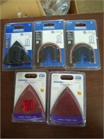 5 DREMEL Assorted Multi-Tool Sanding Accessories.
