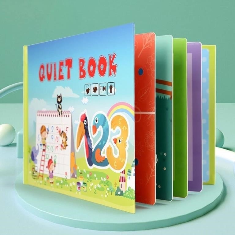 $14  Quiet Book for Toddlers, Montessori Toys