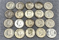 1964 90% Silver Kennedy Halves