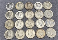 1964 90% Silver Kennedy Halves