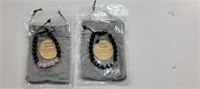 $50  2 Senelly Original Gemstone Bracelets w/Bags