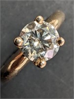 $7780 14K Natural Dia (1Ct,Si1,Light Green) Ring