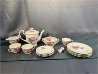 Fuji China , 4 Plates, 3 Saucers, 3 Teacups