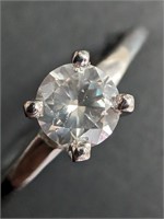 $2930  Platinum Pt950 Diamond (0.35ct) Ring