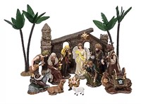 Berkley Jensen 16-Pc. Polyresin Big Nativity Set