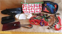 Handbags, Jewelry & Silver Necklace
