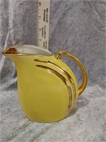 Hall Yellow & Gold Pitcher