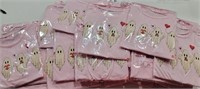 18 Various Size Ghost with Heart Tshirts