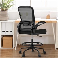 $150  Tall Office Chair with Adjustable Foot-Ring