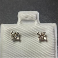 $1100 14K  Diamond (0.22Ct,Si,H-I) Earrings