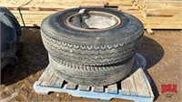 Used Tire/Rim 10 x 22