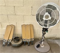 Outdoor Ceiling Fan and Stand up Fan/Mister
