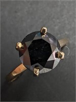 $2565 10K  Black Diamond(2.4ct) Ring