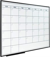 $70  Dry Erase Calendar, Magnetic 36x24 Inch White