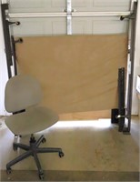 Queen Headboard, Rolling Desk Chair and Bedrails