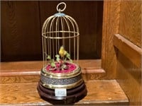 Vintage Singing Bird In Cage Automated Unmarked