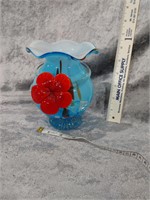 Vintage Glass Vase (Heavy)