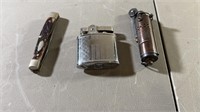 Lighters (2) and Pocket Knife
