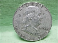 1952-D Ben Franklin Half Dollar