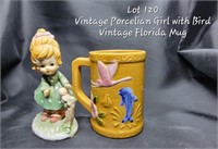 Porcelain Girl and Florida Mug