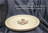 Pfaltzgraff Village Brown Serving Platters