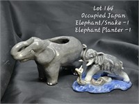 Japan Elephant and snake elephant planter