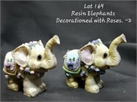 Rosin Elephants with Roses