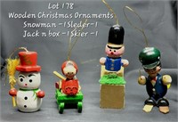 wooden Xmas ornaments