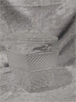 Anchor Hocking Wexford Glass Cookie Jar