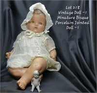 Vintage Doll and Miniature  Doll