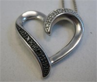 Sterling Silver Heart Necklace - Hallmarked