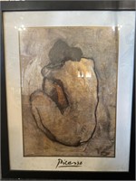 Framed Picasso poster