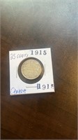 1915 Canada 25 cent