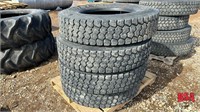 4 Truck Tires, 11R 24.5