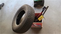 Pipe Wrench, Scraper, 225/75/15 Tire
