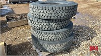 4 Truck Tires, 11R 24.5