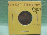 1924-D Lincoln Cent In Coin Flip