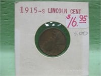 1915-S Lincoln Cent In Coin Flip