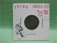 1910-S Lincoln Cent In Coin Flip