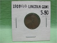 1909-VDB Lincoln Cent In Coin Flip