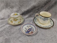 Vintage Tea Cups & Bowl
